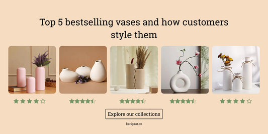 Top 5 bestselling vases and how customers style them