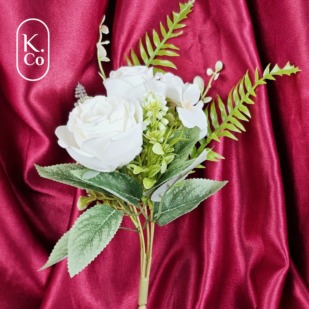 White rose flower bunch