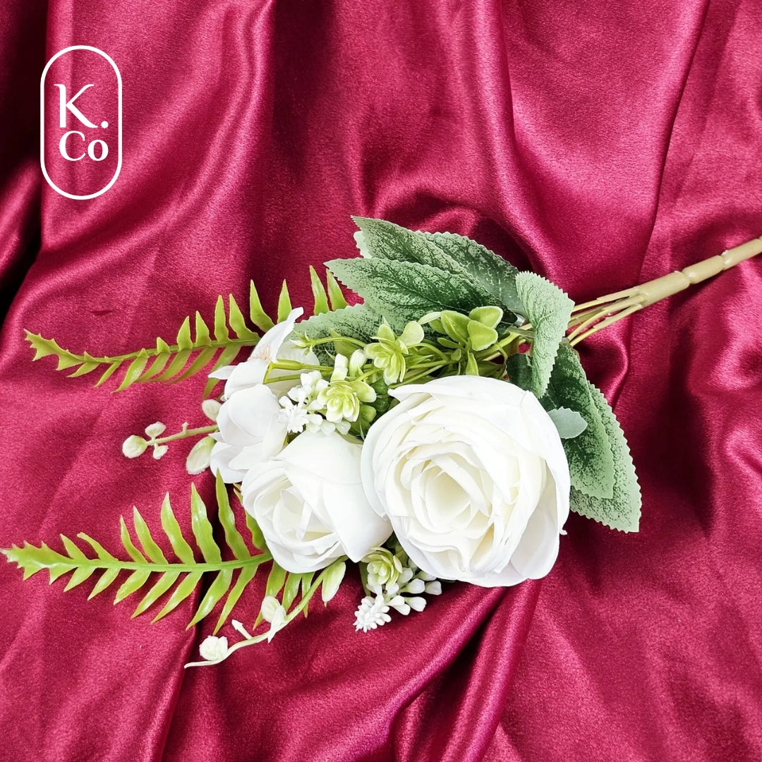 White rose flower bunch
