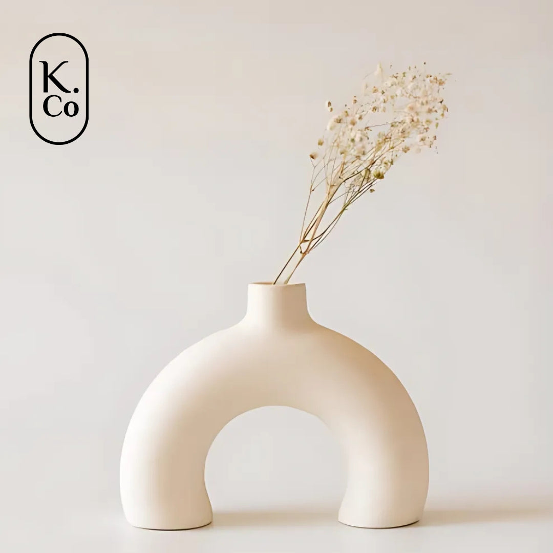 Half donut vase