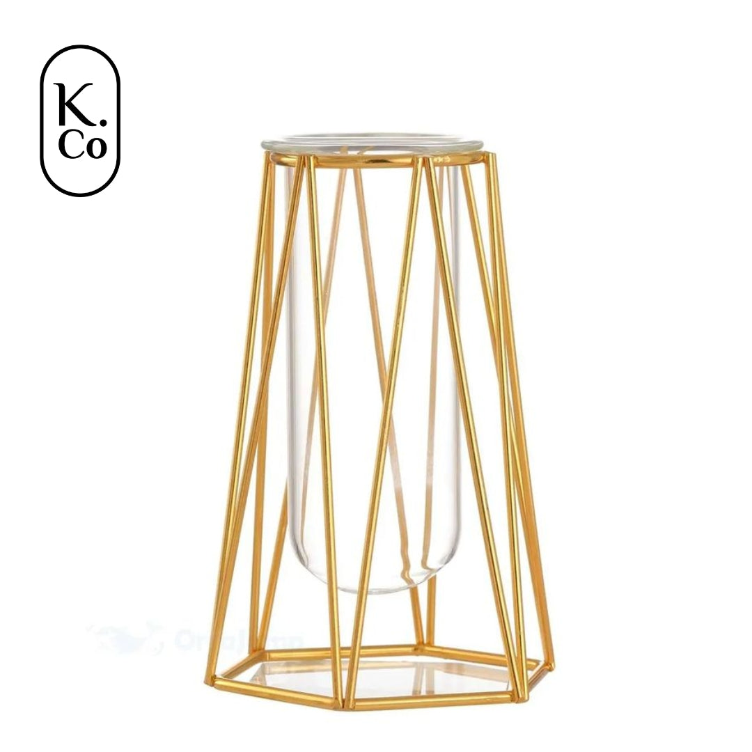 Hexagon shape test tube - vase