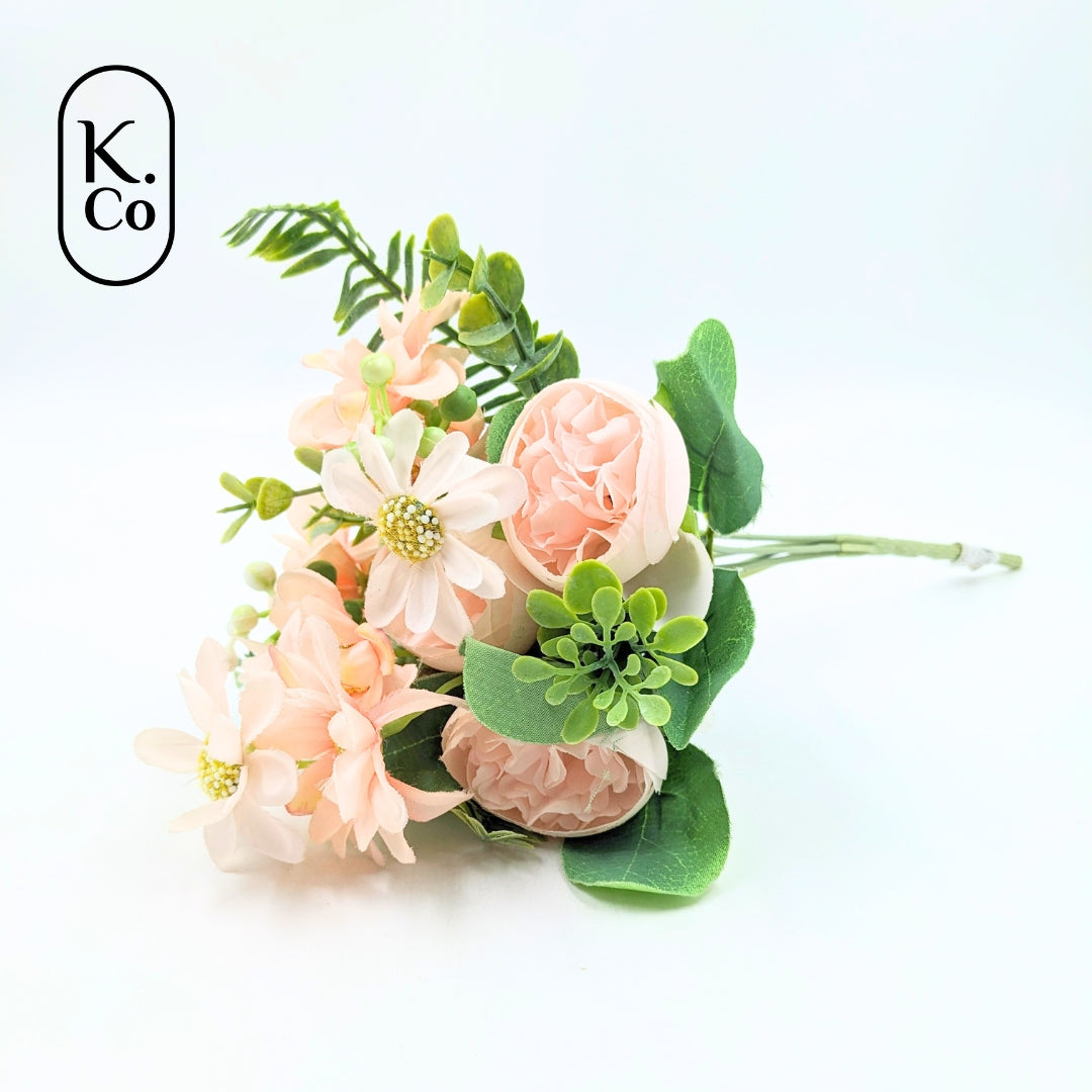 Multi flora flower bunch - peach