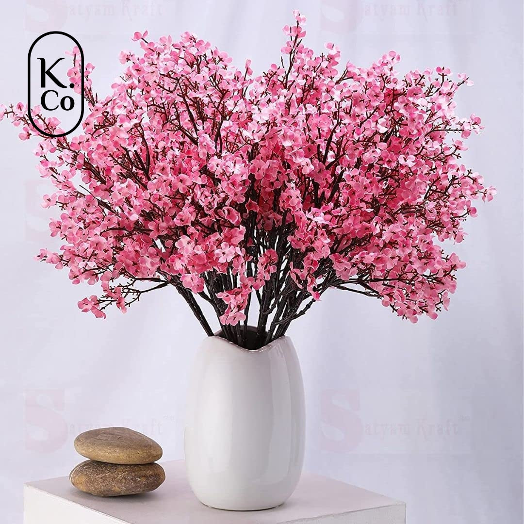 Pink cherry blossom flower bunch