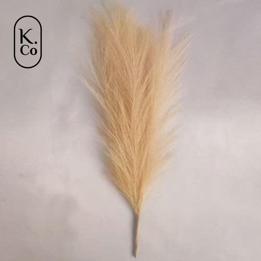 Fluffy artificial pampas grass