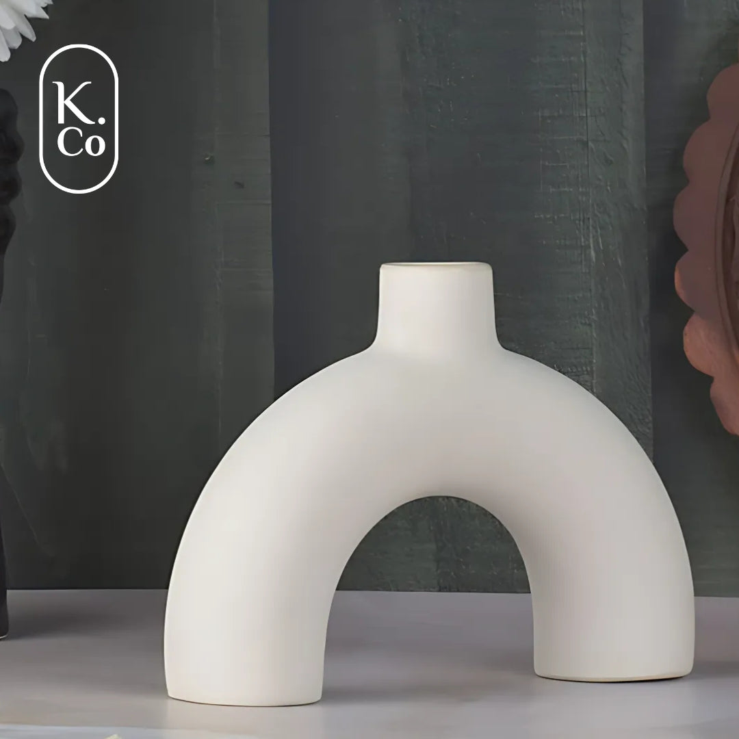 Half donut vase
