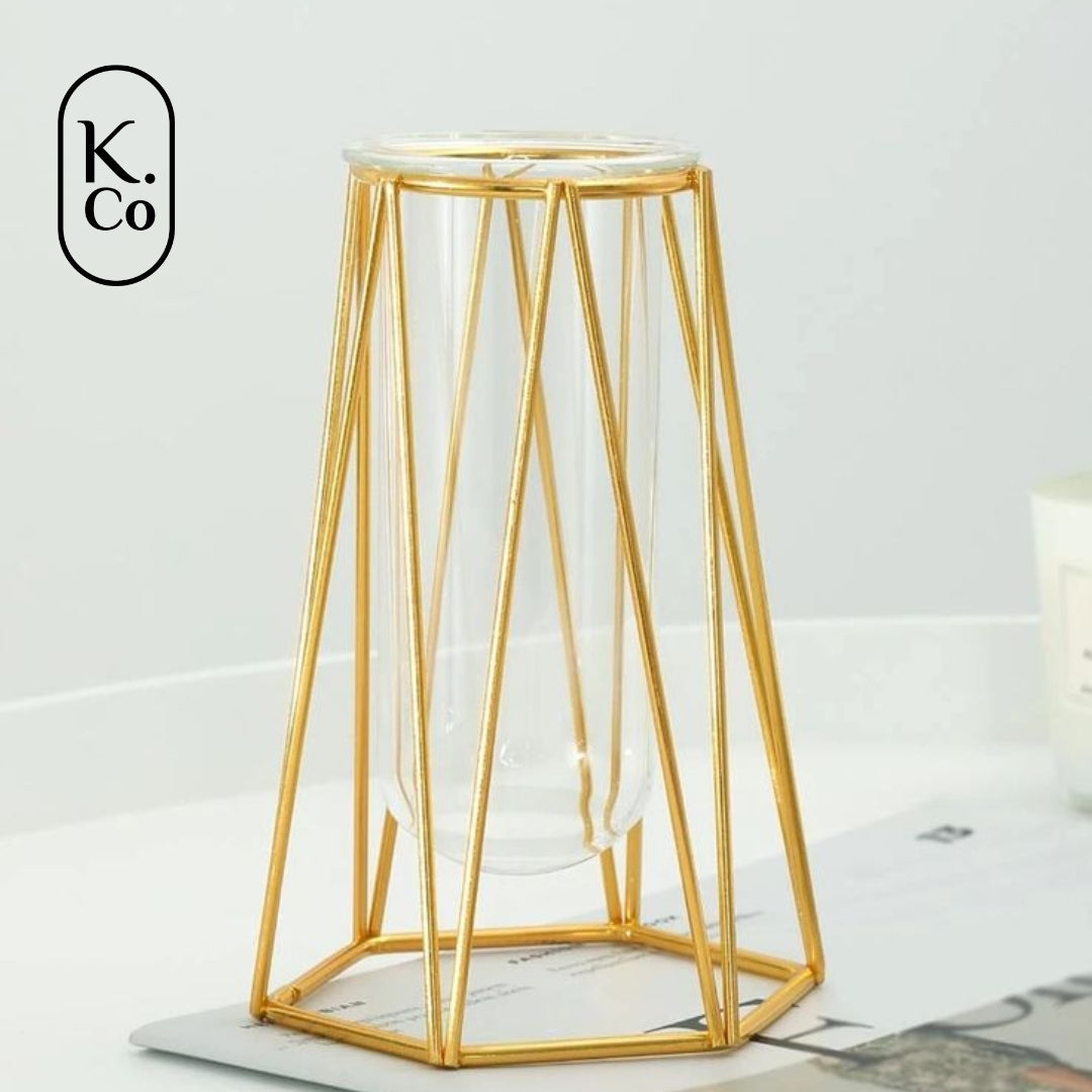 Hexagon shape test tube - vase