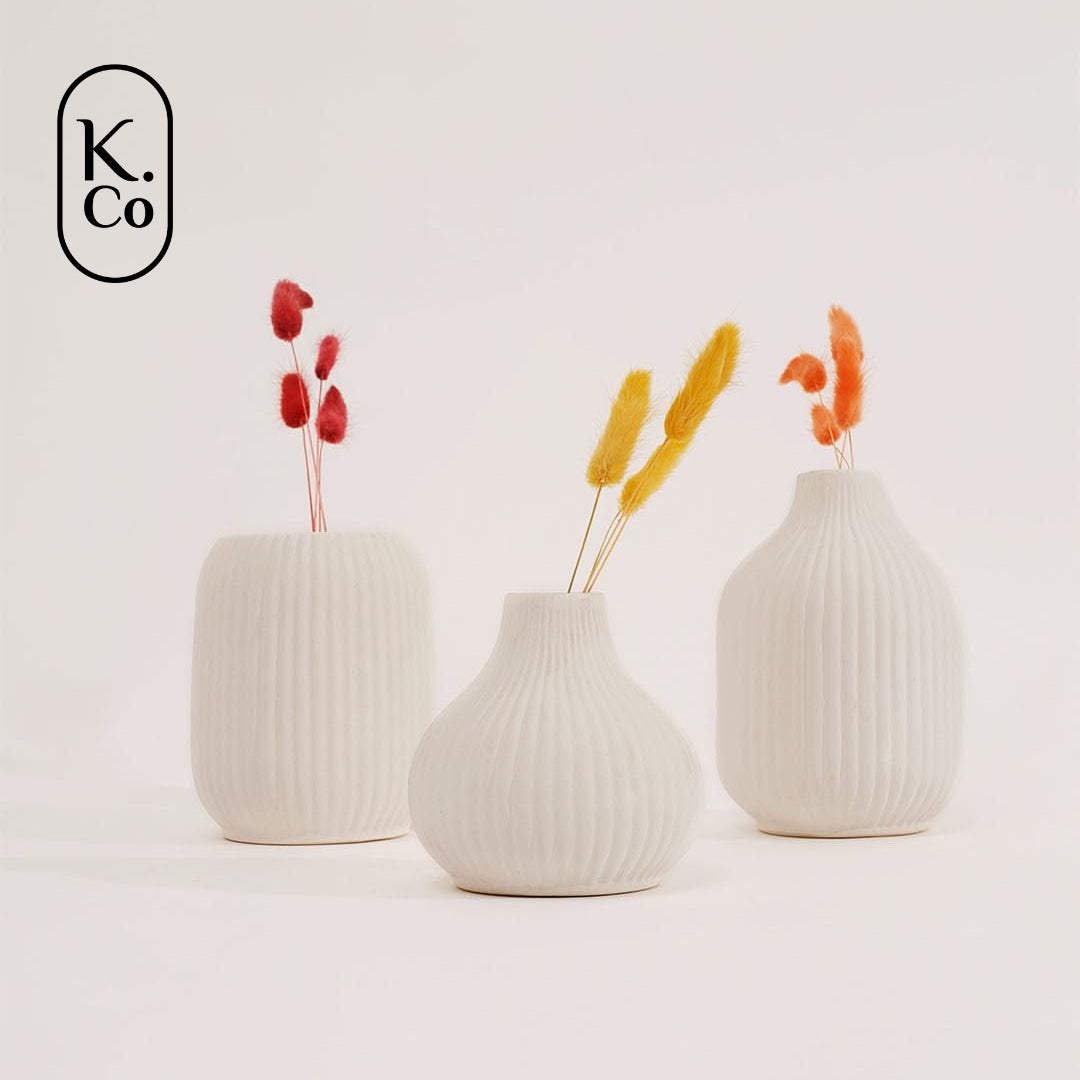Ivory vase set