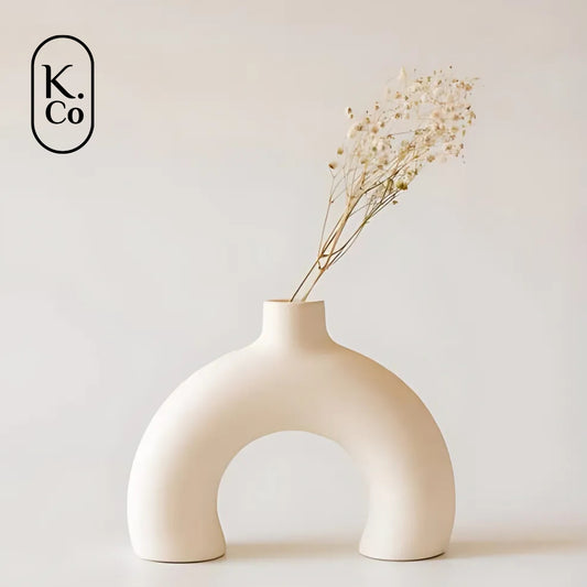 Half donut vase