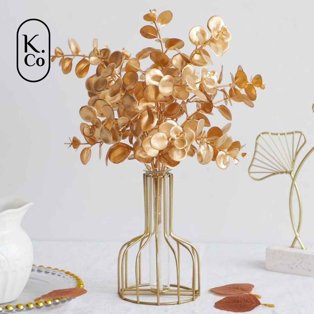 Golden Bottle test tube - vase