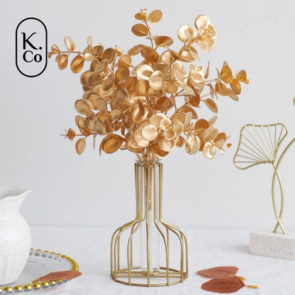 Golden Bottle test tube - vase