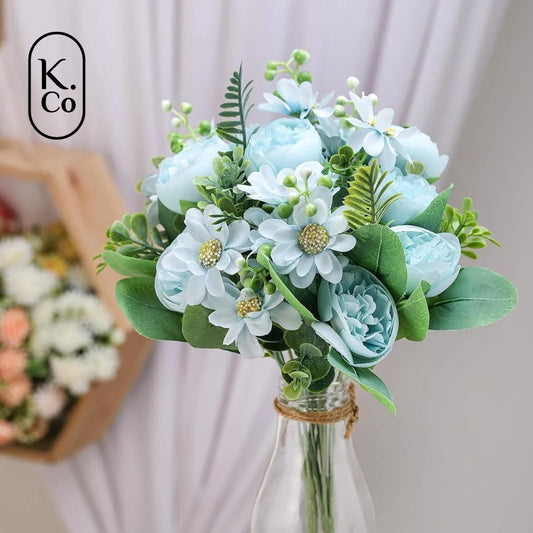 Multi flora flower bunch - blue