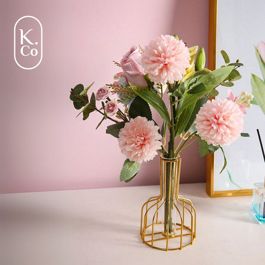 Golden Bottle test tube - vase