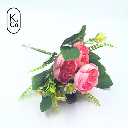Piano rose peony flower bunch