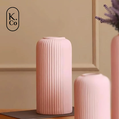 Ribbed vase