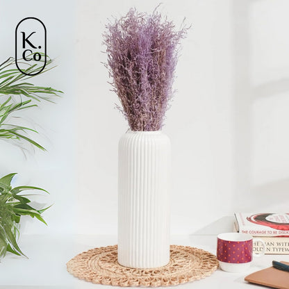 Ribbed vase